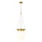 Z-Lite Calhoun Pendant, 1-Light, 13 In.W x 14.75 In.H, Heritage Brass/white opal 7505P13-HBR - alternate 1